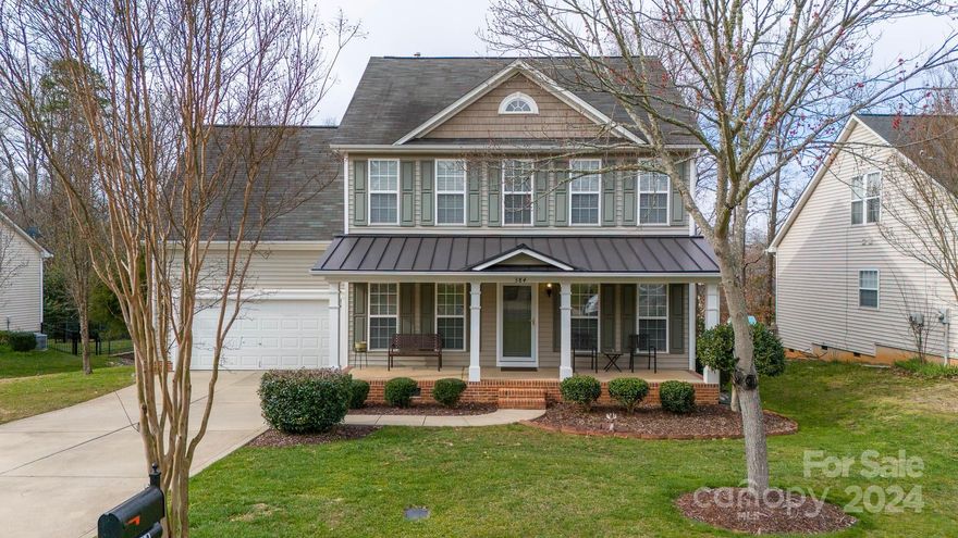 Welcome to your dream home! This stunning 4-bedroom, 2.5-bath home boasts an inviting open floor plan, perfect for modern living. As you step through the elegant 2-story foyer, you'll be greeted by the warmth of the gas logs in the great room, ideal for cozy gatherings. The well-appointed kitchen features a convenient pantry & connects to the spacious formal dining room, complete with tray ceiling. Need a spacious workspace? Look no further than the generously sized office, offering ample room for productivity. Retreat to the luxurious primary suite, showcasing a walk-in closet, dual sinks, huge garden tub & separate shower for ultimate relaxation. Enjoy the outdoors with a huge front porch & rear deck, perfect for entertaining or unwinding after a long day. The oversized garage with storage area provides ample space for all your needs. Conveniently located close to schools in the award-winning Fort Mill School District. Don't miss out on this exceptional opportunity!