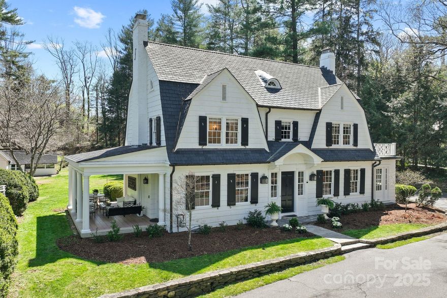 Nestled on nearly 2 acres in the prestigious Biltmore Forest neighborhood, this stunning 1926 Colonial blends timeless elegance with thoughtful modern updates. Rich in history and character, the home features five spacious bedrooms, three full baths, and a beautifully renovated gourmet kitchen ideal for both everyday living and entertaining. From the classic architectural details to the expansive grounds, every inch of this property exudes charm. Recent updates enhance its livability while preserving its historic integrity.
Also included is a recently updated guest house—perfect for visitors, extended stays, or a private retreat—offering comfort, style, and added flexibility. This is a rare opportunity to own a piece of Biltmore Forest’s history with all the conveniences of today.