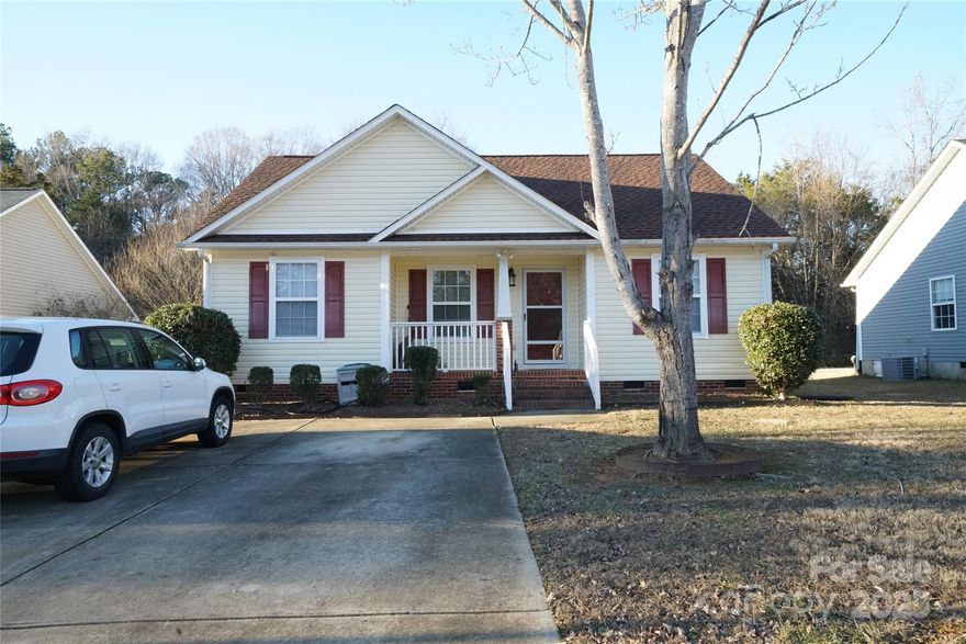 Excellent home in Mallard Creek subdivision in Rock Hill!  NO CITY TAXES! Excellent location, with easy access to York, Lake Wylie, Rock Hill, and I77.  3 bedrooms, 2 bathrooms, with a private back yard. Includes a storage building in back yard.  House faces community property which is cleared and maintained.  This is a great opportunity to get into a new home at an excellent price!  House features roof installed in April 2024, HVAC until installed 3 years ago, and a new thermostat.  Lovingly maintained and ready for its new owner!