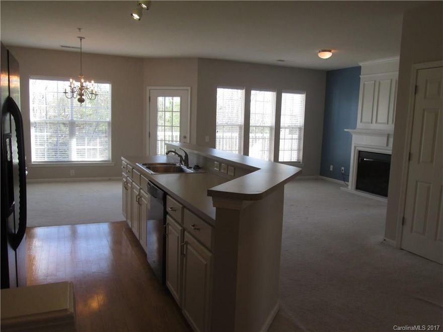 Private pond view 3rd floor unit. Enjoy the convenience of Ballantyne Village location. Washer, Dryer and refrigerator included.