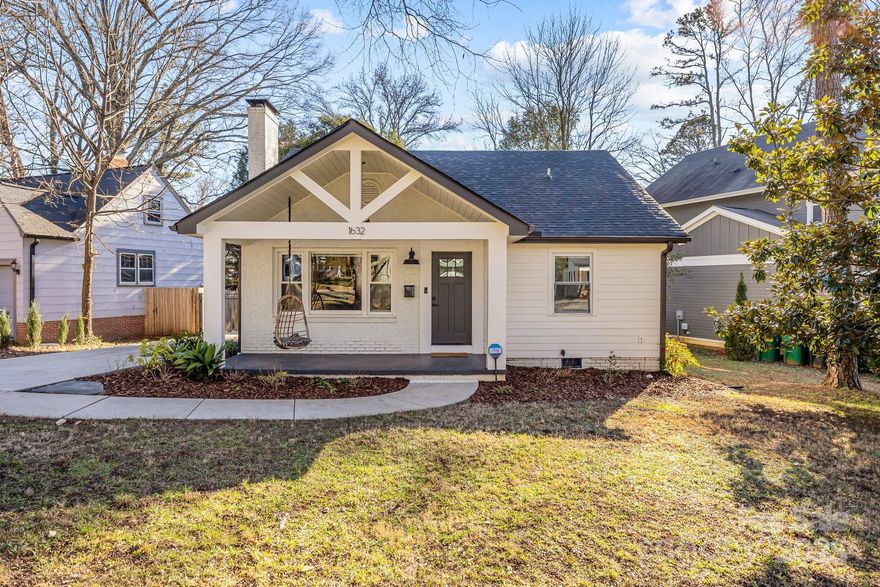 Charming 3 bedroom, 2 bath home in the booming area of Plaza Midwood! This beautifully remodeled home sits on over a quarter acre and boasts refinished original hardwoods, amazing finishes, and much more that was updated in 2021. With tons of charm, this home is a must-see!