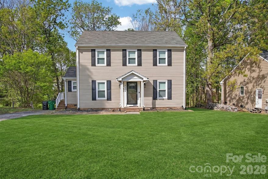 Welcome to this well-maintained and inviting 3-bedroom, 2.5-bath home offering comfort, functionality, and flexibility. The main level features a spacious family room with a cozy wood-burning fireplace, perfect for relaxing or entertaining. The kitchen is both stylish and practical, complete with granite countertops and an adjoining informal dining area, while a separate formal dining room provides the option for a home office or additional living space. Upstairs, the primary suite is a private retreat with a walk-in closet and en suite bath, plus two additional bedrooms and a full bathroom. Enjoy the ease of low-maintenance living with no carpet throughout the home. Outdoor living is just as appealing, with a side entry door and a floating deck off the family room—ideal for enjoying the backyard space. Situated on a generously sized lot with both front and backyard space, this home is located in a convenient community with no HOA dues. This is an estate property and has been thoughtfully maintained, offering a wonderful opportunity for its next owner to make it their own.