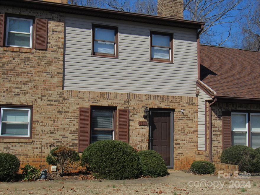 Buy a home cheaper than renting! Rare opportunity to own a Townhouse close to downtown Forest City. This home is one of seven in a mostly single family home subdivision. Downstairs features an open family room, dining area, kitchen and laundry area with a half guest bath. There is a gas log fireplace with built-ins for displaying all your favorite things. Upstairs are two bedrooms and a full bath. One of the bedrooms has access to the rear deck. Sign is on the back of home in parking area.