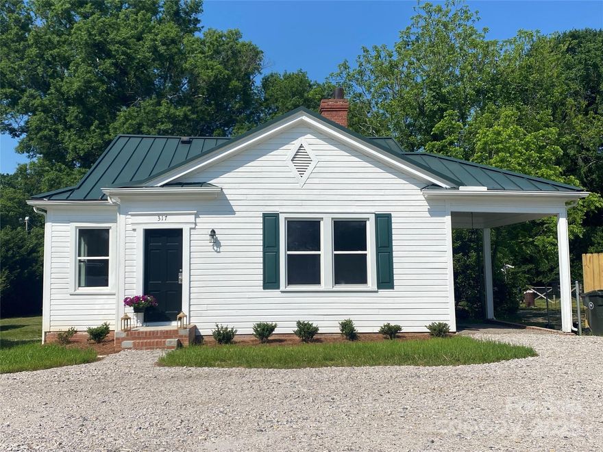 Completely remodeled craftsman cottage close to downtown York and all the fine dining & entertainment establishments of this wonderful  charming southern town! 2 spacious bedrooms and 1 bath.  Newly painted and custom molding throughout. Featuring 9 ft ceilings, a spacious living area that connects to a single carport that can be used for a covered outside sitting area.  Formal dining room with  built in China cabinets, Remodeled kitchen with new granite countertops, dishwasher, stove, hood and panty that connects to the mudroom with washer /dryer hookups, Pine flooring throughout, new Gas Pac HVAC and electrical. Private rear yard for entertaining and getting away from the busy world.  Broker/Owner.