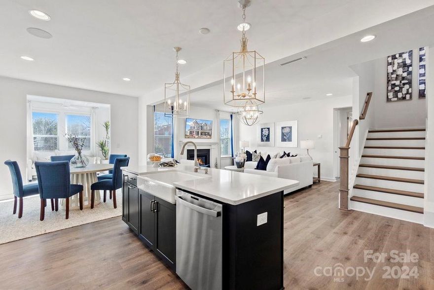 MLS#4186996   REPRESENTATIVE PHOTOS ADDED.  Fall Completion! The Waverly floor plan at River Falls offers a spacious open-concept first floor, featuring a generous gathering room and a well-appointed kitchen. The kitchen is equipped with a large walk-in pantry, a gourmet cooking space, a butler’s pantry, and a guest bedroom with an adjacent bath. The second floor is dedicated to an exceptional owner’s retreat that spans the rear of the home. Unwind in the luxurious owner’s suite, which includes a soaking tub, a shower enclosure with a ledge, dual sinks, and two walk-in closets. The second level also boasts three additional bedrooms, two full baths, a laundry room, and a spacious loft. Structural options added: Gourmet kitchen, fireplace, windows at bed 4, dining room and loft, bed with bath in place of flex, owner's bath 2, and tray ceilings at dining and owner's suite.