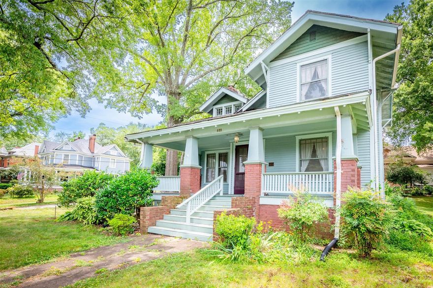 PRICE IMPROVEMENT!  Location, location! Beautiful stately home is being sold as-is, but ready for someone with a passion for historic homes to make it their own! Listed on the National Historic Registry this home sits on a corner lot in the Academy Hill Historic District in downtown Statesville. Located near downtown Statesville with easy access to parks, shops and amenities. The district is in the midst of a renaissance. Many homes are already restored while others are under way. An in-fill development has been approved by the Historic Commission designed to compliment the neighborhood with homes built for today and the charm of days-gone-by. Beautiful historic features, large windows, French doors, 12 ft, ceilings, beautiful wood floors along with updatesd mechanicals: 2019 gas furnace, 2020 tankless water heater, 2024 sump pump in basement, water sensor installed and gas logs serviced.