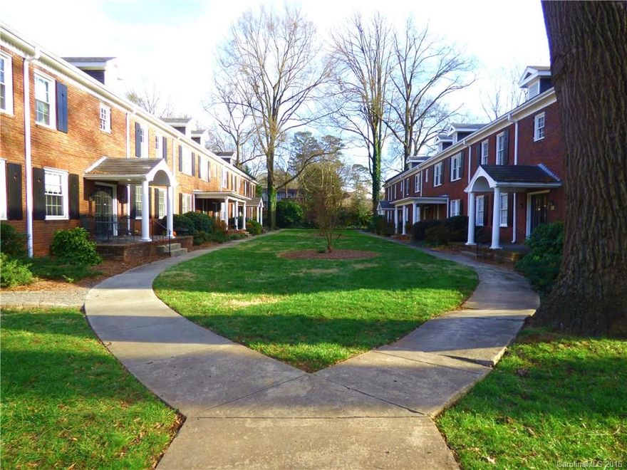 Beautiful Vintage Condo located in one of Charlotte’s Original Streetcar Suburbs. 4 short blocks from existing free Gold Line Streetcar and 1 block from coming Phase 2! Classic Features: Soaring Ceilings, Hardwood Floors, Glass Doorknobs, Massive Living/Dining Room, Huge Bedroom, New Bathroom Vanity/Sink/Faucet and Light, Newer Bath Tile; New Kitchen Faucet, Newer Anderson Windows LR/BR/Laundry.  W/D, Fridge and Range Convey.  Fantastic in town Pied-Á-Terre. Pkg Space #28. Hot Water Incl in HOA.
