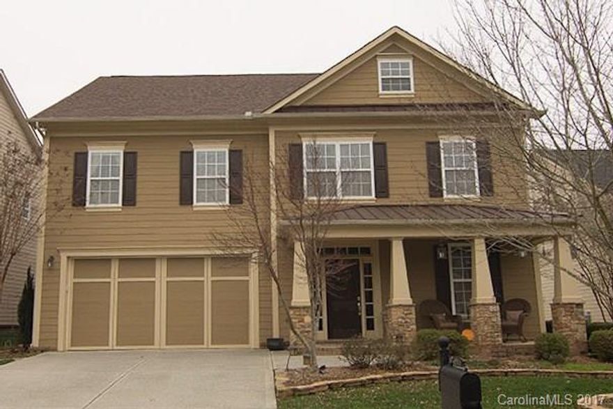 NEW ROOF 2016 and exterior painted in 2015.  Beautiful Craftsman styled John Wieland home on cul-de-sac w/fenced back yard w/water feature.  Open floor plan w/gourmet kitchen, large island, granite, stone back splash, SS appliances and tavertine tile floors. Great Rm has built-ins and stone fireplace.  Master w/tray ceiling & bath has garden tub, dual sinks, ceramic tile shower, water closet and large walk-in closet.  Clubhouse has tennis courts, gym, pool, & playground. Refrigerators to remain.