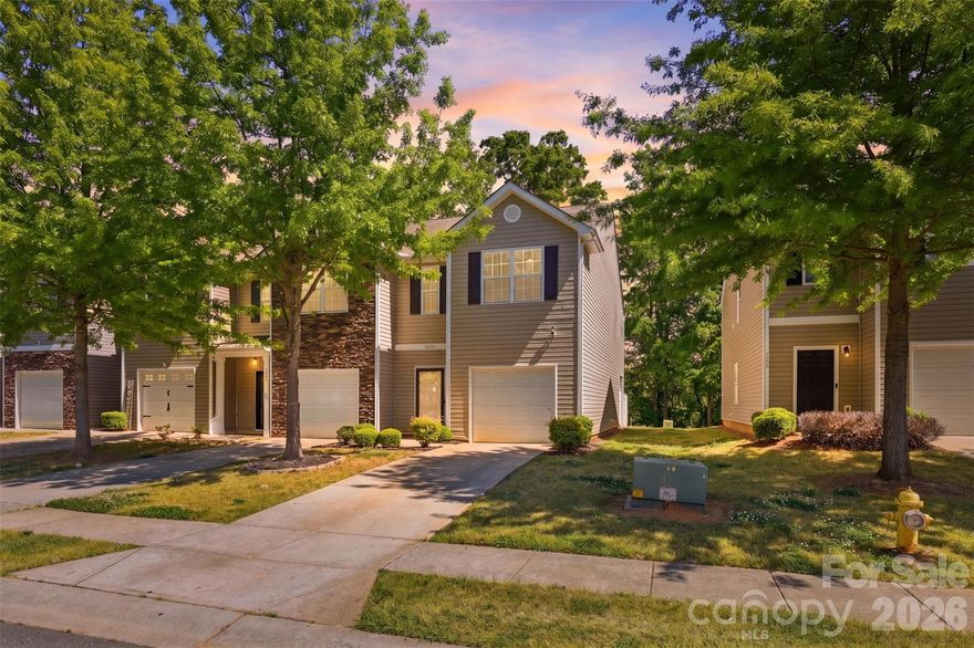 Welcome to this beautifully maintained 3-bedroom, 2.5-bathroom,1-car garage end-unit townhome in Charlotte, offering the perfect blend of comfort, privacy, and affordability. Unlike many townhomes, this property features a fully fenced-in backyard, giving you your own secluded outdoor space to relax, entertain, and enjoy the quiet retreat. As an end unit, you'll love the extra privacy and more spacious feel throughout the home. Thoughtful touches like two tinted storm doors bring in the natural light while adding an extra layer of comfort and separation. This home also qualifies for 100% financing, no PMI, and up to $10,000 towards closing costs with preferred lender. Conveniently located near shopping, dining, and major highways, this home offers an easy, low maintenance lifestyle just minutes from everything you need. Schedule your showing today!