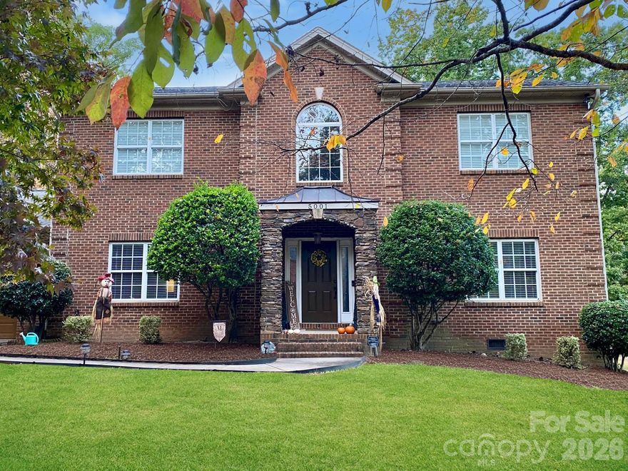 NEW PRICE!! 2 NEW HVAC SYSTEMS! CENTRAL VAC! SEMI IN GROUND 5' POOL with NEW LINER!  DUAL SIDED GAS FIREPLACE! This house was made for you! Full Brick on over 1/2 acre private lot on a cul de sac street in the desirable Stone Mountain section of Farmwood North!  Wonderful open floor plan!  2 story foyer with iron balusters on wood stairs. Kitchen boasts many features: gorgeous 42" cabinets, granite countertops, stainless appliances, tile backsplash, double ovens, gas cooktop with hood, pendant lighting over peninsula island!  Wet Bar that separates Kitchen and Breakfast area includes sink, glass front cabinets, wine rack and beverage frig!  Breakfast Room and Great Room share a dual sided gas fireplace!  Great Room is graciously large. It opens to the covered deck and overlooks the backyard and semi inground 5' pool!!  Pool has new liner but now covered for Fall/Winter! Owners Suite is also spacious with walk in closet, dual vanities, tiled shower and jetted tub! Prefinished hardwoods on main and upstairs hall with tile in the kitchen, upstairs bathrooms and laundry! Fenced Yard! Oversized Garage! Window Blinds!  Come see for yourself!  You'll love it!