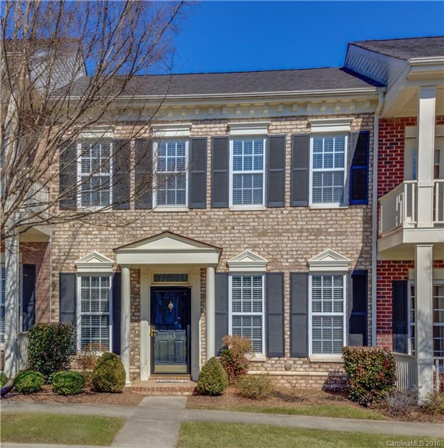 Don't miss this  opportunity to live in a great location in Old Davidson.  It allows you to walk to historic downtown Davidson.  Great layout w/master on main. New carpet, new paint. Neutral decor, 2 car garage. Townhouse faces greenway.  Convenient to Davidson College, walking trails, great restaurants & shopping.