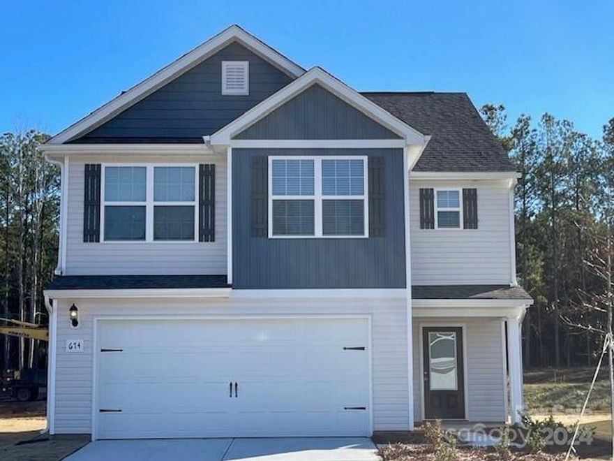 Looking for a NEW home with plenty of space?  You will want to see this home!  Relax in your spacious living room that is open to the chef ready kitchen - complete with granite counters, Whirlpool stainless steel appliances - refrigerator, dishwasher, oven and microwave.  Upstairs are spacious bedrooms with a primary suite you will want to see.  A large sitting area to hide away in, vaulted ceiling, private bath and 2 walk-in closets. Attached 2 car garage.  Enjoy our neighborhood park and let your pets play at the dog park.  Nice large lot!