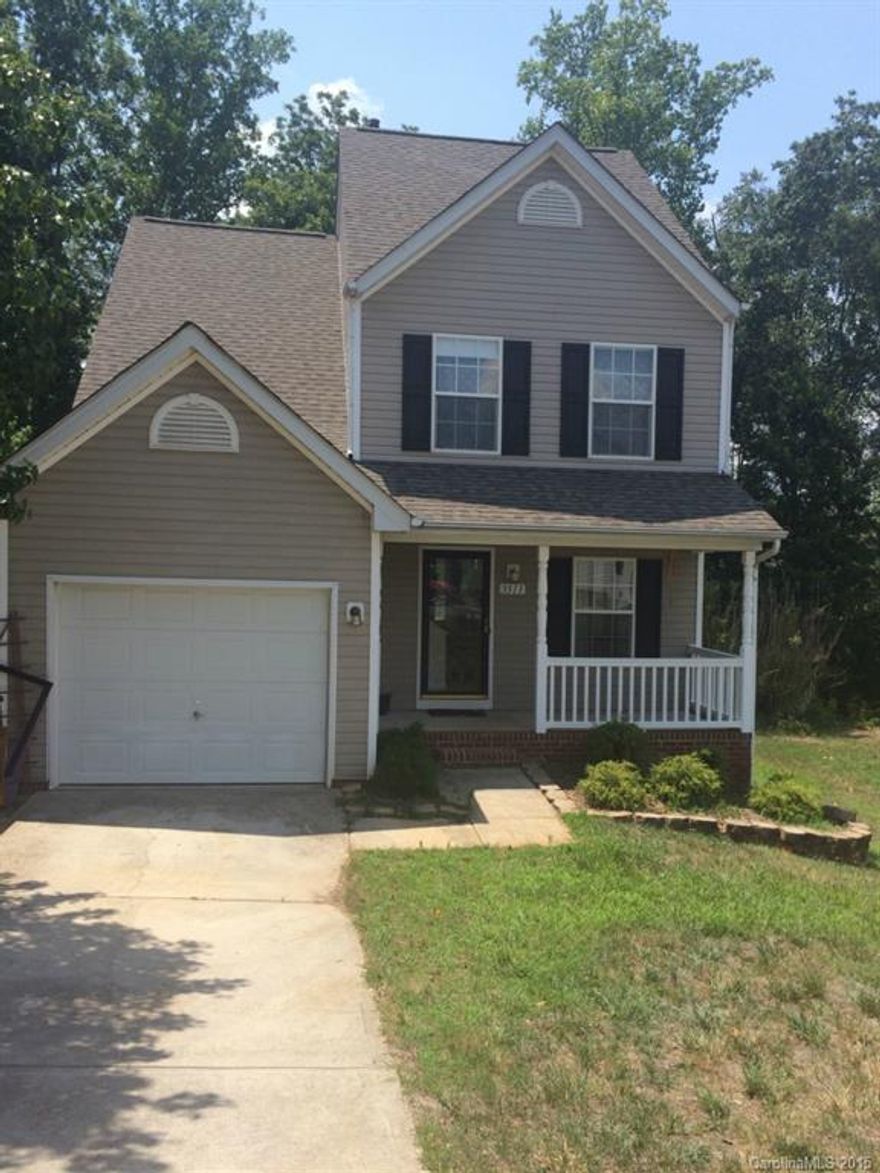 Adorable home in Hunting Creek that won't last long. This 3 bedroom, 2.5 bath home is in a great location with easy access to 485, UNC, Hwy 29 & 49 with many nearby conveniences. Front porch and back deck let you enjoy the outdoors. Living room has a fireplace and TV niche and its open to the dining room.  The bay window brings in tons of natural light.  The large eat in kitchen has plenty of countertop and cabinet space.  Upstairs features all the bedrooms.  Master with vaulted ceilings.