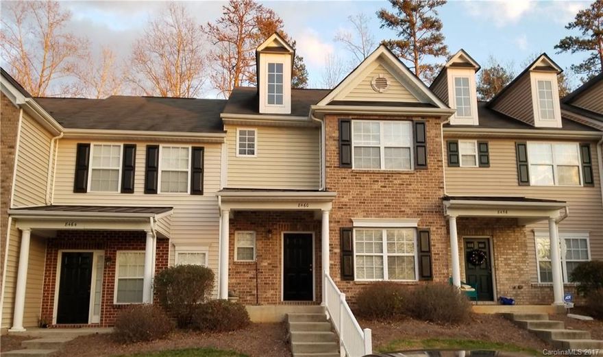 Income producing investment property located in Mint Hill area. Lease in effect through August 31, 2018 at rental rate of $995/month. Features include: 3BR/2.5BA, open floor plan with breakfast bar and 42 inch oak cabinetry, master and laundry on upper, great room with fireplace, dining room and breakfast area. Convenient to downtown Matthews and Mint Hill.