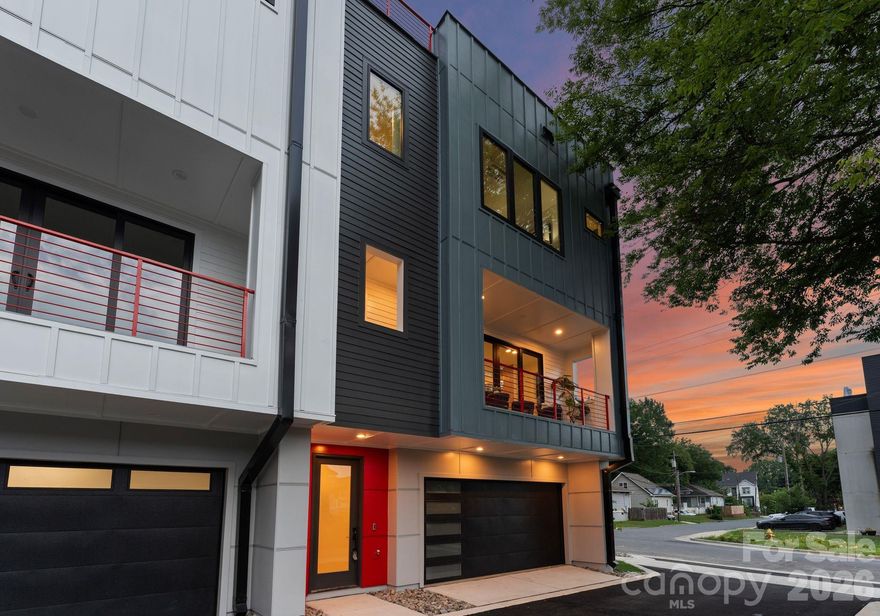 Last opportunity to own one of the State Street Four! Brand new townhome in the booming neighborhood of Seversville. Steps away from the Stewart Creek Greenway & Savona Mill, this home offers a single family feel and direct access into Uptown Charlotte, Southend & is 10 minutes from Charlotte Douglas International Airport. This home features engineered hardwoods throughout with designer tile in all bathrooms, 36" gas cooktop with Zephyr range hood, built-in wall oven/microwave, stainless steel appliances, walk-in pantry, electric fireplace, main level balcony, downstairs kitchenette/wet bar with second laundry hook-up, oversized walk-in closets for primary & guest bedroom, primary bath soaking tub & rainfall shower, floating shelves & an electric fireplace. These units have an energy efficient HVAC with whole-home dehumidifiers. The rooftop terrace is over 900 square feet of an entertainers dream: wired for a hot hub, plumbed for an outdoor kitchen & includes a gas line. Schedule your tour today in one of the fastest growing neighborhoods in Charlotte!