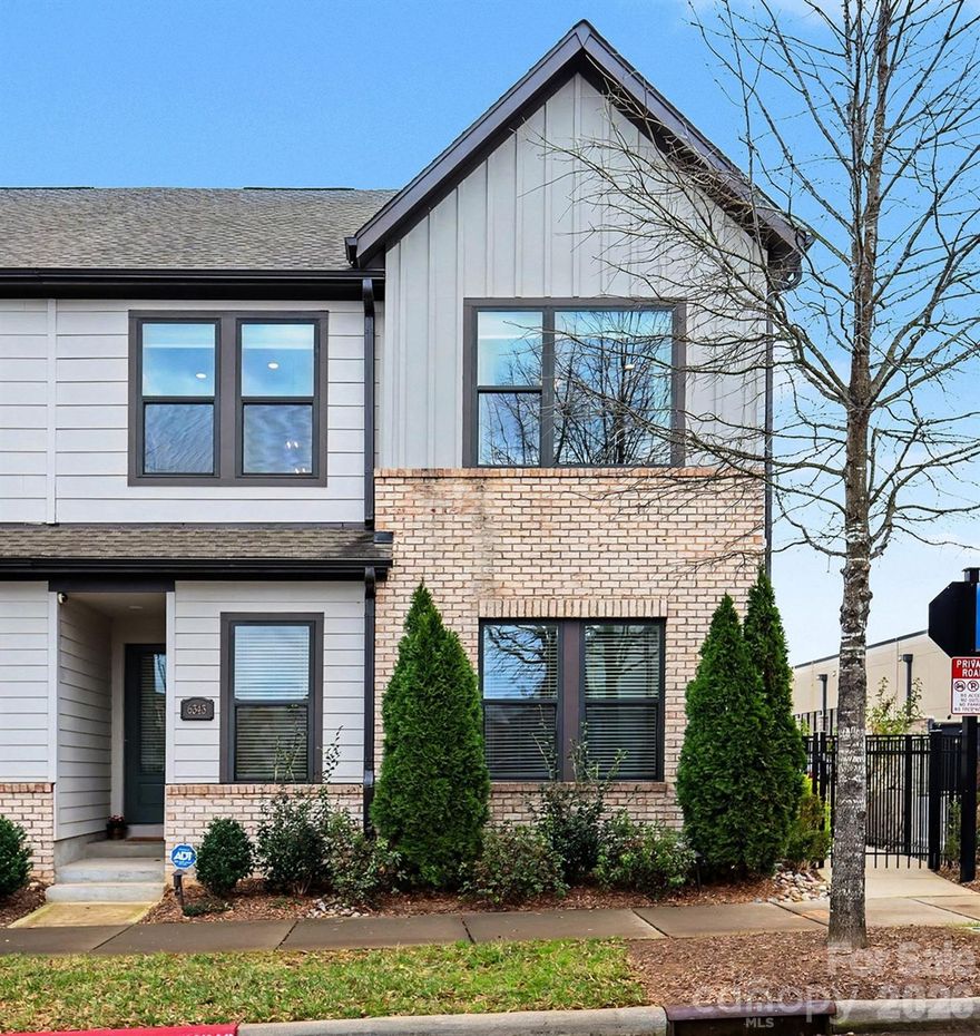 This is Waverly.
A true live–work–play community where neighbors connect, dogs are welcome, and everyday conveniences are just steps from your front door. Enjoy effortless walkability to premier shopping, dining, fitness, and entertainment in one of South Charlotte’s most vibrant and family-friendly neighborhoods. This meticulously maintained 2020, 2.5-story end-unit townhome offers the latest in design, technology, and comfort—and is truly move-in ready. Originally built as the builder’s showcase model, the home has been lovingly cared for and remains in pristine condition. The home is currently shown fully furnished and professionally decorated. Furnishings and décor may be negotiated separately, offering a potential turnkey opportunity.
The open-concept layout is filled with natural light and showcases modern finishes, thoughtful upgrades, and flexible living spaces ideal for today’s lifestyle—whether working from home, entertaining, or simply relaxing. Recent enhancements include a whole-home air ionizer and ultraviolet light system, designed to help minimize allergens and dust and support a healthier living environment. Step outside and enjoy immediate access to Waverly’s sidewalks, green spaces, and social energy—all without sacrificing privacy or comfort at home.
This is low-maintenance living at its finest—stylish, convenient, and located in one of Charlotte’s most desirable communities.