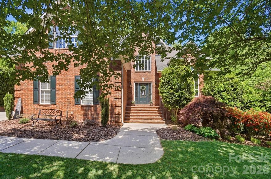 Stunning full-brick basement home in Wesley Chapel situated on a private, wooded lot just under .75 acres and located in top-ranked Weddington school district! This 5BR/3.5BA home features a desirable primary suite on the main level, freshly refinished stunning hardwood floors, fresh paint, and new carpet throughout. Spacious living room, formal dining room (or flex space), and kitchen with new refrigerator and microwave on main. Upstairs boasts 3 secondary bedrooms with large closets, full bath and walk in attic storage. 

The fully finished walk-out basement offers exceptional additional living space with a wet bar, refrigerator, microwave, dishwasher, bonus room with full bath (currently used as a bedroom), and ample walk-in storage. Perfect for multi-generational living and entertaining!
Major updates include two new AC units (2024 & 2025).

Conveniently located near Wesley Chapel, Sun Valley, and Monroe with easy access to shopping, dining, and everyday amenities. Don't miss this one!