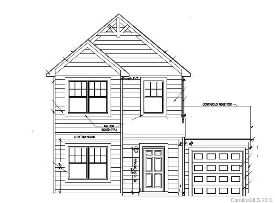 New three bedroom home with one car garage and two car driveway to the street.  Designer package with granite, hardwoods and other upgrades to the home!  Hardwoods in Extended Foyer, Kitchen, DR and Powder Room.  Master bath has a garden tub with shower and dual bowl vanity.