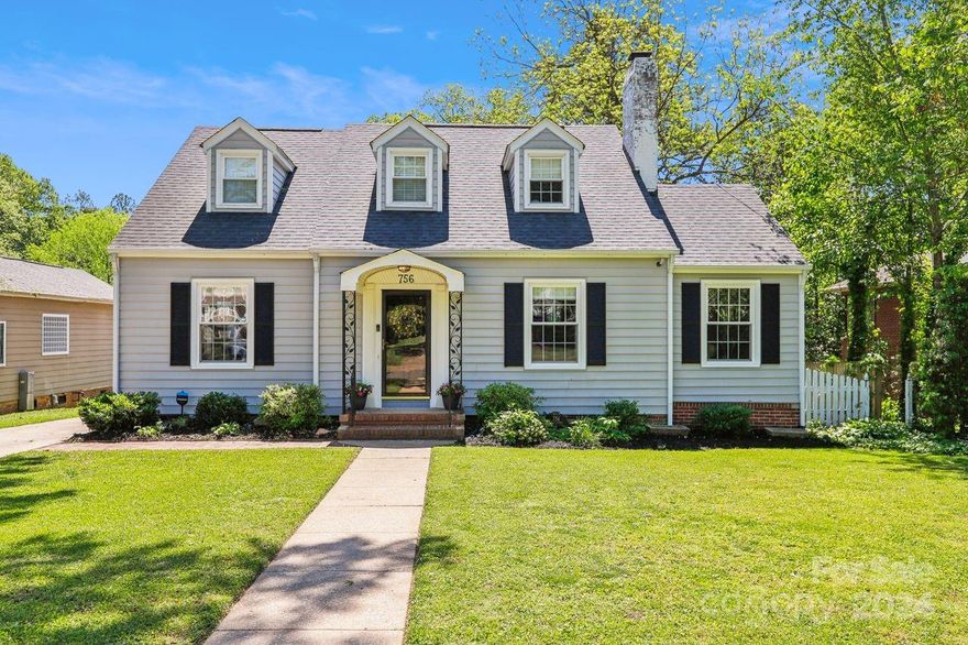 Gorgeous home located in one of Rock Hill's most coveted neighborhoods. Beautifully updated, this classic cottage home features an amazing floor plan with gorgeous wood flooring throughout main floor. Updated kitchen, butler’s pantry, pantry & dining area perfect for entertaining friends. Lovely formal living room includes built-ins & a gas fireplace. Beautiful primary bedroom with a newly renovated bathroom on the main level. Finishing out the main level are 2 office/playroom/ flex spaces, as well as a convenient mud room with 1/2 bath & original cast enamel sink & laundry/utility room w/storage. Tons of closet space throughout for ample storage! Upstairs find 2 generously sized bedrooms featuring unique dormer nooks & walk-in closets and a full bath. Outside find a fenced (.42 acre) level yard with an oversized entertaining patio area. New HVAC in 2023. NO HOA! Amazing location-Walk to Winthrop University, Park/Lake, grocery store, coffee shop, shopping, dining & entertainment.