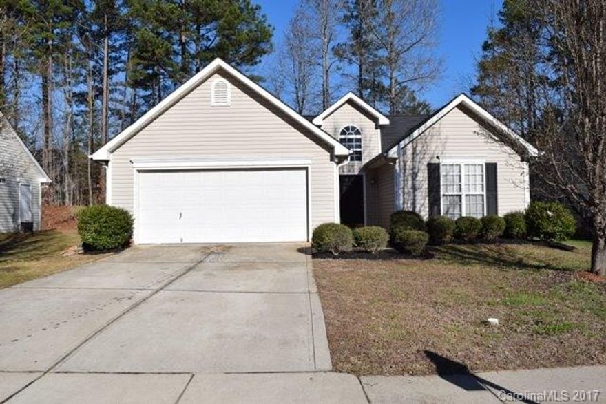 Spectacular ranch home in a great location! Cathedral ceilings, dine-in kitchen, and split bedroom plan. Home offers large bedrooms and an extended patio great for grilling. Private yard backs up to woods. Convenient access to walking trails, aquatics center and schools!