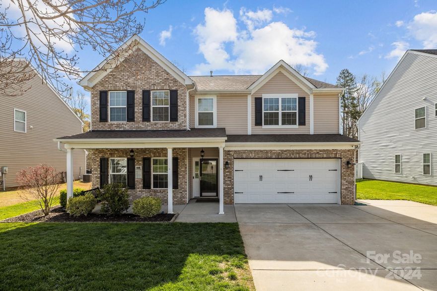 Back on market through no fault of the seller!! You will fall in love with this beautiful, well-kept 4 BR home in Lake Wylie! Located on a quiet, dead-end street, the lot backs to a wide tree buffer for tons of privacy. The yard is fully fenced w/ an extended patio, a play area (play set will remain), and an 8x12 storage shed. The main level features LVP flooring throughout, a beautiful kitchen w/ granite counters & stainless appliances, a formal dining room, an oversized great room w/ a gas fireplace, a large laundry room w/ cabinets and a deep sink, and a renovated full bathroom with a tile shower. The breakfast area opens to the large 3-season sunroom that was added in 2022 with EZ-Breeze windows that open to let in the breeze or close to keep out allergens. Upstairs you will find 4 generously sized bedrooms and a huge loft/bonus room area. Amazing neighborhood amenities - pool, clubhouse, playground, pond, walking trails and tennis courts! Low taxes and Clover Schools!