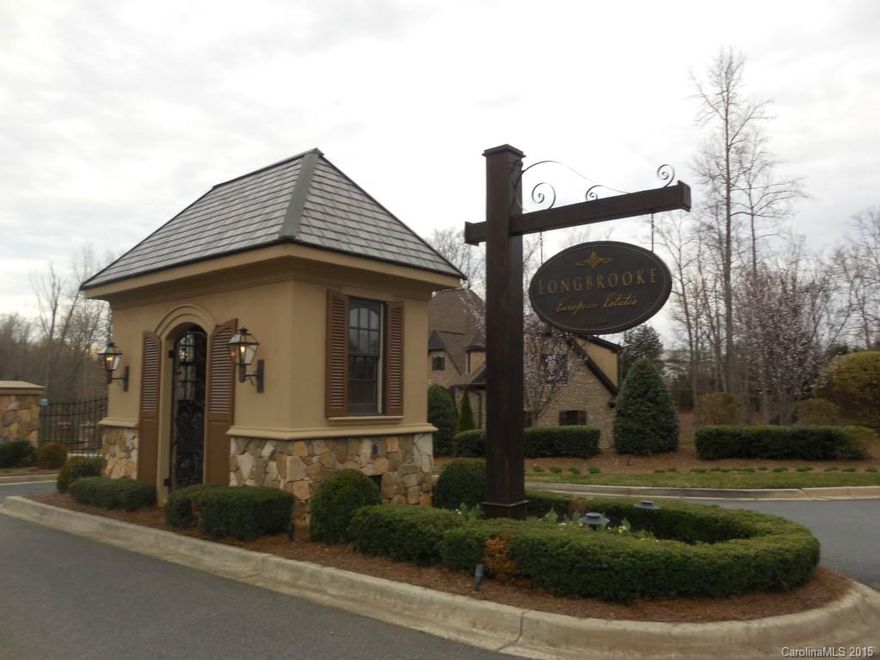 Gorgeous, Gated European Inspired community!  Lot is on the first street in the community on a quiet cul de sac!  It's a beautiful wooded lot and should accommodate a walk out basement.  Owners have the architectural blue prints for an amazing basement home that can be purchased if desired.  Half of the tap fee already paid.  Brand new Movie Theater (Redstone Movie Theater)  being built on the corner of 160 and 521 fall of 2016. Just minutes from Ballantyne, shopping, City of Light and more!