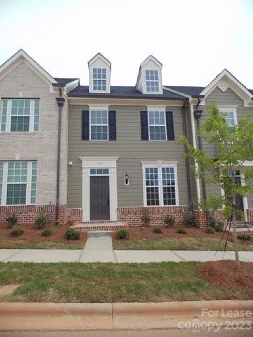 Beautiful townhome in desirable Antiquity. Walk to shops, restaurants and Cornelius downtown entertainment. Two story townhome with double garage. Laminate wood floors on first floor. Great room and sitting area/dining area open to massive kitchen, looking out onto private back patio. Stainless steel appliances, granite countertops and gas cooktop. Primary suite and two additional bedrooms upstairs. Laundry room upstairs and washer/dryer included. Front and rear landscaping maintained by HOA. Tenant to maintain area within fenced back yard.