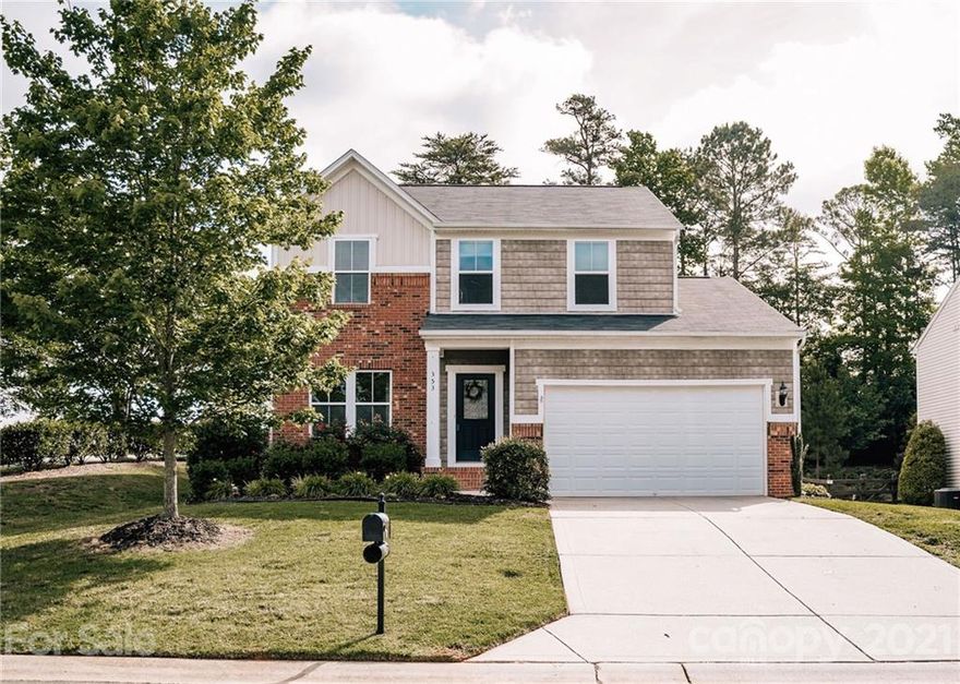 Location is KEY! This home is walking distance to Doby Bridge Elementary and the new 7-Eleven gas station on Dobys Bridge road. Your local favorites like Kingsley, Walter Elisha Park, The Peach Stand, and the Doby Bridge Park are less than 5 miles from this location. This home is even minutes from Rock Hill and Indian Land! The main level of the home has a designated office/play area enclosed with French doors for privacy. The kitchen is open to the dining area and living room that has a built-in fireplace. The spacious back deck overlooks the back yard with plenty of space for outdoor entertainment activities. This location is one of a kind!