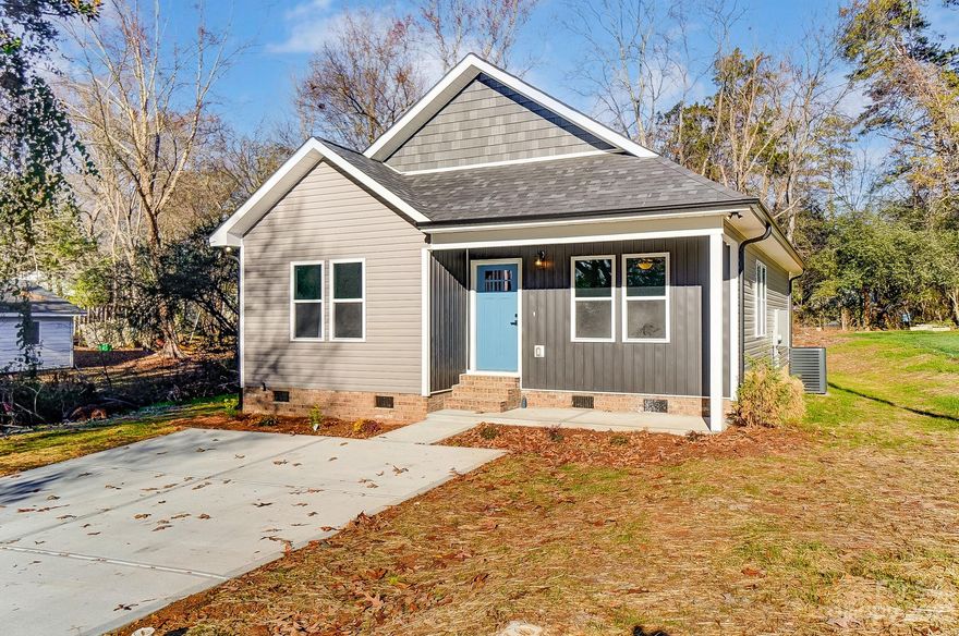 Incredible opportunity to own a BRAND NEW home in 28027 for under 300K these opportunities do not come too often. With close proximity to Concord regional airport, Atrium hospitals, Concord Mill shopping center and booming downtown Concord this home is one of a kind for any home buyer or investor looking for the perfect turnkey rental to add to your portfolio. The open living room kitchen lay out and spacious primary bedroom with two separate closets will make this your dream home. Additionally, enjoy a flat back yard with an oversized deck for enjoying evenings with friends and loved ones. Hurry come and see it!