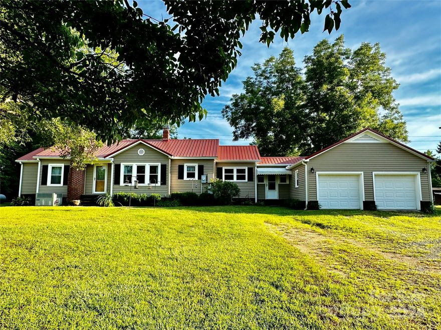 Your farmhouse dreams await! Adorable updated farmhouse sits on a beautiful 10 acre parcel that is ready and waiting for you and your farm friends. Complete with multiple pastures possibilities, chicken coop and plenty of garden spots, this property has whatever you need. The home has been updated with wood paneling and ship lap, convenient laminate floors, and that must have claw foot tub! The kitchen has a new farmhouse sink, dishwasher and granite counters. Love the charming honey wood ceilings. The master has a walk in closet and private bath and french doors that go out to the picturesque back deck and yard. Other offerings include a 2 car attached garage, a workshop, a fairly new storage shed, several lean-to's for storing your farm equipment, feed sheds and a huge, gorgeous red barn. All structures have electricity. You have to see all it has to offer to truly appreciate the peacefulness and beauty. Conveniently located a short 40 minute commute to Charlotte or Columbia.