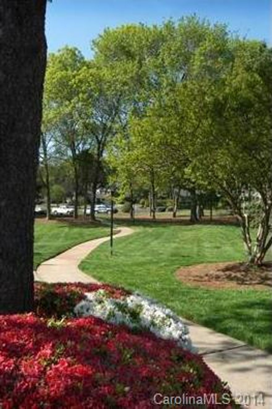 New flooring throughout, paint, fixtures, cabinetry, SS appliances and countertops! SPACIOUS WATERFRONT CORNER UNIT,SOUGHT AFTER SOUTH PARK LOCATION, LG CLOSETS & BEDROOMS, WALK TO SHOPPING/RESTAURANTS, SWIM/TENNIS, CLUBHOUSE,WALKING TRAILS,UPSCALE NEIGHBORHOOD:HOA includes water/pest/master insurance/cable/trash/all exterior maintenance. Clubhouse, 2 pools, and tennis court, 3 ponds. Close to uptown, South Park, and light rail