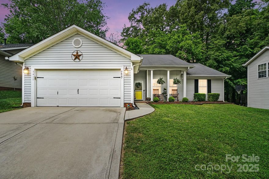 Beautiful, meticulously maintained 3BR/2BA ranch-style home centrally located in the heart of the University area! This one-level gem features a bright, updated kitchen with professionally painted cabinets, granite countertops, new farmhouse sink, and a tiled backsplash. The breakfast/dining area includes a new Andersen sliding glass door, opening to a fully fenced backyard—perfect for relaxing or entertaining. 

The spacious family room features fresh interior paint (2024) for a clean, cozy feel. The primary suite offers a private retreat with a walk-in closet, dual sinks, a stand-alone shower, and a garden soaking tub. Conveniently located near shopping, dining, major highways, and UNC Charlotte—this move-in-ready home offers the perfect blend of comfort, style, and location! Priced to sell. Do not miss out on this!