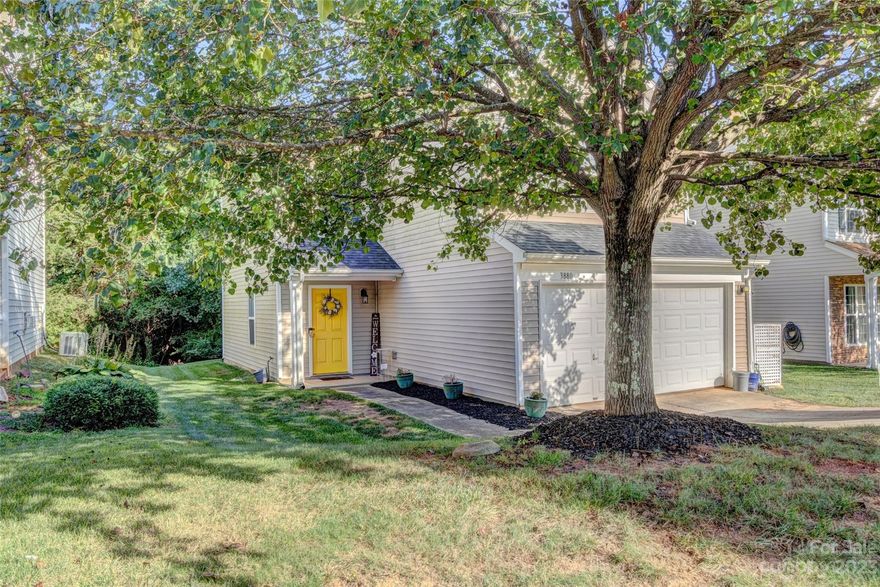 Welcome to the sought after Catawba Hills subdivision. Here is your chance to own a home in this great school area with easy access to highways. Enjoy this quaint home offering an open, functional floor plan with gas log fireplace. The adjacent kitchen is a gally kitchen leading to the laundry area and pantry. 3 bedrooms, 2.5 bath, with a flex space area which was a former loft. Master Suite offers vaulted ceilings and ensuite bath has a garden tub shower combination. Approximately 60 feet away from the community amenities this subdivision offers. Swimming Pool and Club House with fitness center, new playgrounds and walking trails. New roof last year in 2022.