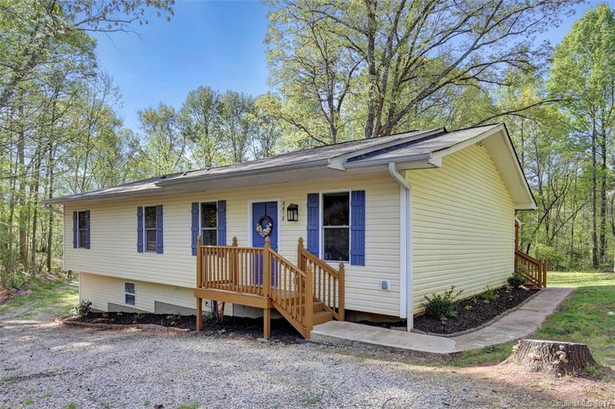Come see this beautiful Ranch home on a quiet 1.48 acres. This home was completely renovated in 2015. Great Starter home or for those that want to down size. Large basement provides 1300 square feet of storage, workshop, workout space or finish it off to add additional heated square feet to your new home. Basement can easily be converted back to a garage if desired.  Home is located only 10-15 minutes from Uptown & Charlotte Premium Outlets Mall.