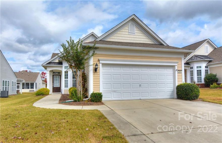 Freshly cleaned carpets in this popular Gray Myst home in the amenity-rich Sun City! Kitchen features include stainless steel appliances, Corian counters, tile backsplash, a desk area, & a sunny breakfast nook. The laundry closet sits off of the breakfast nook. The spacious great room flows from the foyer, and then into the sunroom. This open style floorplan is great for hosting family & friends! The guest bedroom & hallway bathroom are perfect for visiting guests. The study (which has a closet) can be a third bedroom, or use it as a home office, hobby room, or exercise room! At the back of the home is the primary bedroom with windows overlooking the backyard. It also has an en-suite bathroom with a glass shower & walk-in closet. Relax in the cozy sunroom or on the extended back patio with a rounded, brick sitting wall. There is also a retractable awning to use on those hot summer days! Don't wait, come see this home and make it yours. The active-adult lifestyle is waiting for you!