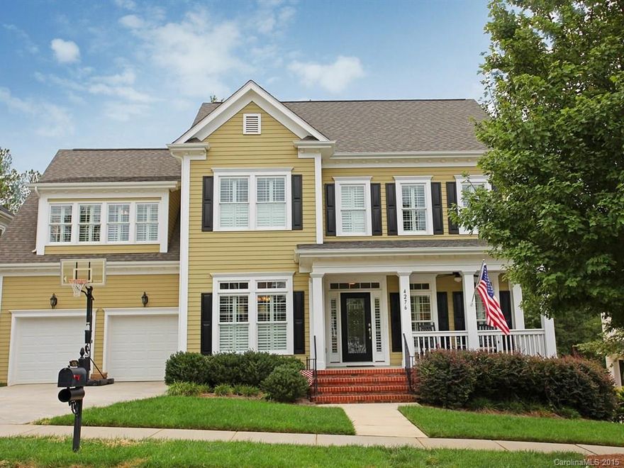 BEAUTIFUL well cared for Baxter Village home with relaxing front and back porches with private wooded area behind & access to walking trails! Features in home to include hardwood floors on main, granite, tile back splash, SS appls, plantation shutters throughout, crown moldings, office w/French Doors, open Bonus Room, guest bedroom on main level. Peaceful screened back patio with vaulted beadboard ceiling & ceiling fan leading down to extended patio viewing lush, fenced rear yard.