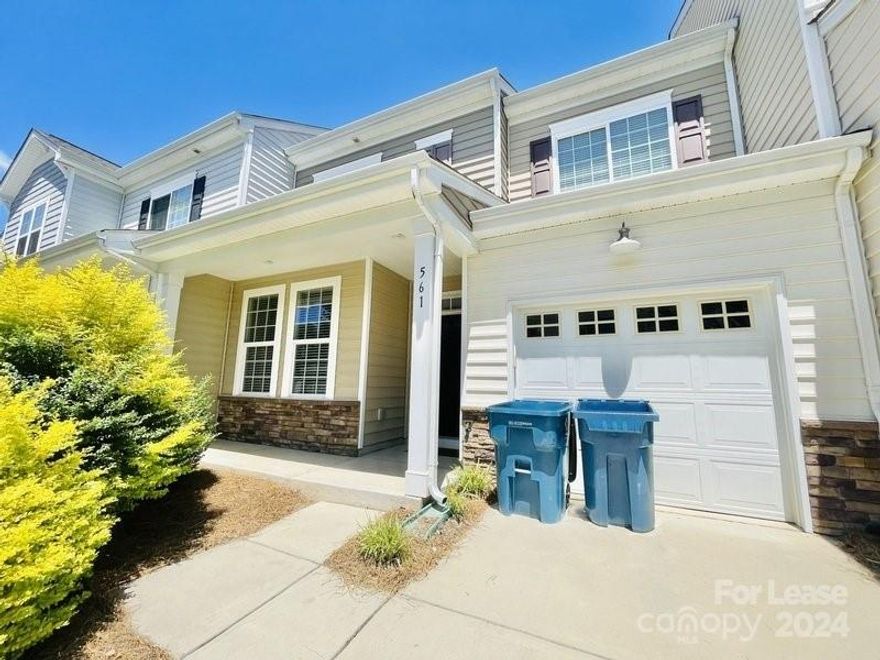 Enter the realm of luxury in this immaculate townhouse boasting 4 bedrooms, 3 bathrooms, and a spacious 2047 square feet. Hardwood flooring adds elegance throughout, while plush beige carpeting in the bedrooms brings comfort and warmth.

The kitchen is a chef's dream with tasteful brown cabinets and gleaming stainless steel appliances. Each bedroom provides a tranquil retreat with walk-in closets for ample storage. Luxuriate in the well-appointed bathrooms featuring exquisite tile work, standing showers, and luxurious tubs.

Convenience is paramount with included washer and dryers, simplifying laundry tasks. Step outside to the fenced-in backyard, perfect for relaxation and entertaining. Parking is effortless with the 1-car garage, providing security and ease. Residents enjoy a community pool and HOA-covered lawn care, ensuring a beautifully maintained exterior.

Pet-friendly and inclusive of water in HOA fees, this upscale community offers refined living.