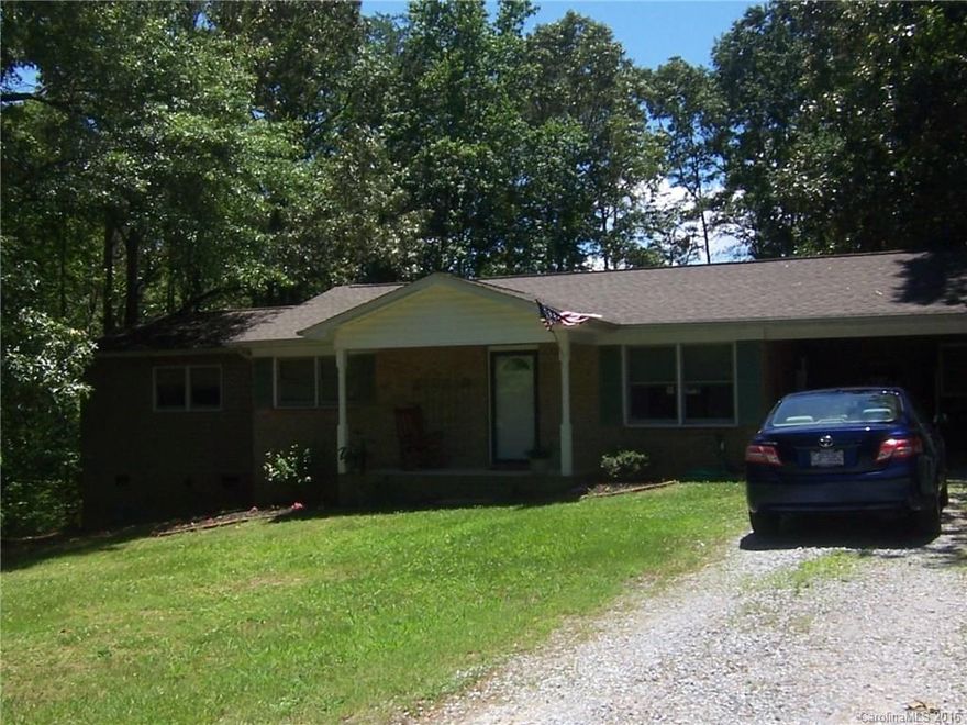 Nice brick ranch home on large, level, landscaped, private lot. Convenient location close to Cleveland Mall and Highway 74. Covered front porch and large rear deck. Open floor plan. Master bedroom with large walk-in closet and master bath which features separate shower and tub.