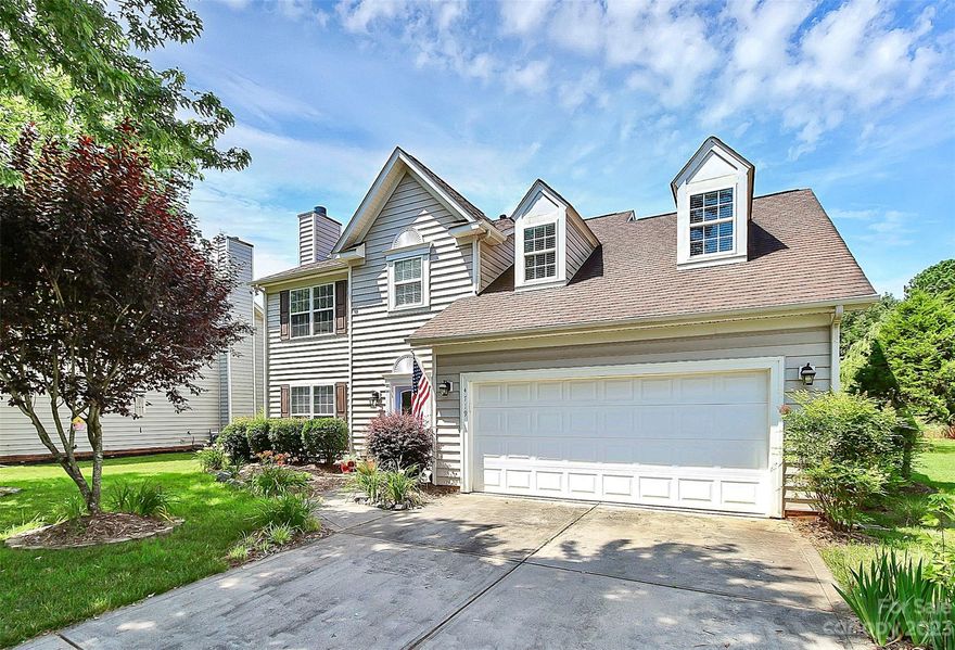 Immaculately maintained, stunning home located in the highly sought after Hayden Commons subdivision that sits on a quiet cul-de-sac. This 4 bed/2.5 bath home boasts a recently updated kitchen including modern white kitchen cabinets, quartz countertops with stainless steel appliances with tile floor. Laminate hardwood, neutral paint throughout. Second level owners suite and an oversize bonus room which could be used as a fourth bedroom. Beautifully maintained yard, perfect for entertaining. Both heat pump units were replaced in 2012, Roof 2015, Hot water tank in 2017. Hayden Commons is conveniently located  near I-485 and minutes to I-85 and I-70 minutes and a short drive to Birkdale Village. Low HOA! Schedule your showing today