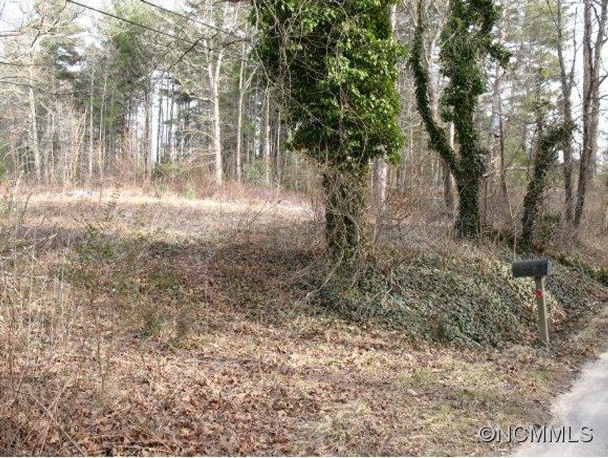 Investors-level to sloping property with Mills Gap frontage. Zoned residential. Partial wood and barbed wire fencing. Woods and cleared area. Old driveway still cut in by old mailbox. Residential development behind property. Prior house had septic-see water connection in photos. Sellers make no further representation.