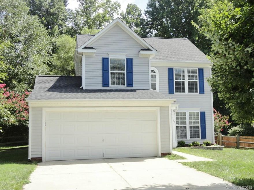 Meticulously maintained home in great neighborhood.  Beautiful wood floors throughout main level.  New carpet in upper level and upgraded tiled shower in master.  Gourmet kitchen with new cabinets, granite countertops and stainless appliances.  Eat at Bar included.  Yard is a paradise.  Huge patio with seating, fire pit, built in grill and more.  Property backs to woods and is very private.  This one won't last long!