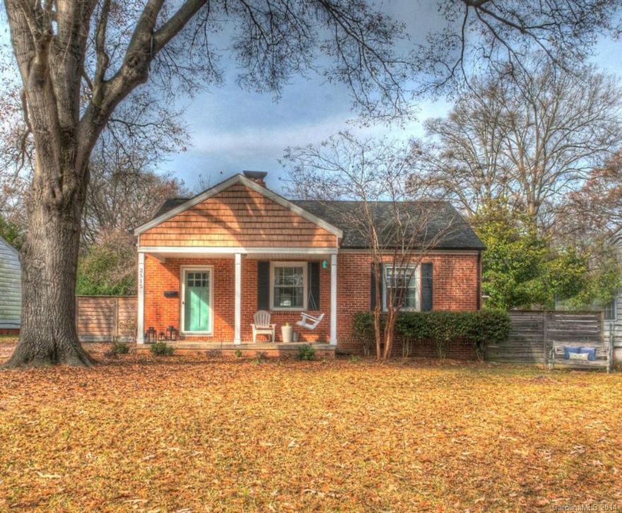 Charming, single-story brick bungalow in desirable Plaza Midwood! Large, flat fenced yard with plenty of room for expansion, if desired. Hardwood floors, stainless steel appliances, fire pit and horseshoe pit in the backyard, and a 248 sq. ft. detached garage. Unique opportunity to get into a great house at a great price!