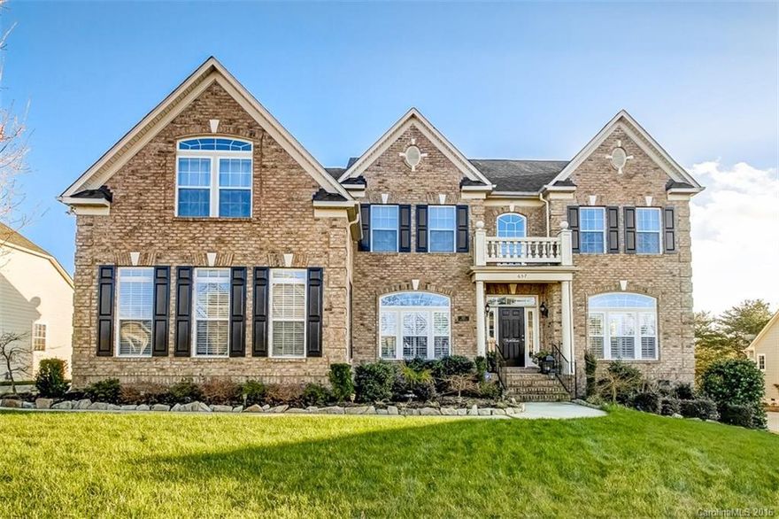 Spacious, executive home in sought after Tega Cay.  Short walk from Lake Wylie fishing & boating, close to planned parks & recreation areas. Beautifully showcased, home has gleaming hw flooring, plantation shutters, chef's kitchen, morning room, elegant Master Suite w grand master bath, 3rd level rec room & more.  Outdoors is impressive,  play-yard is pool ready, beautifully landscaped, full irrigation system.  Truly impressive home.  Tega Cay vacation lifestyle, distinguished Fort Mill Schools.