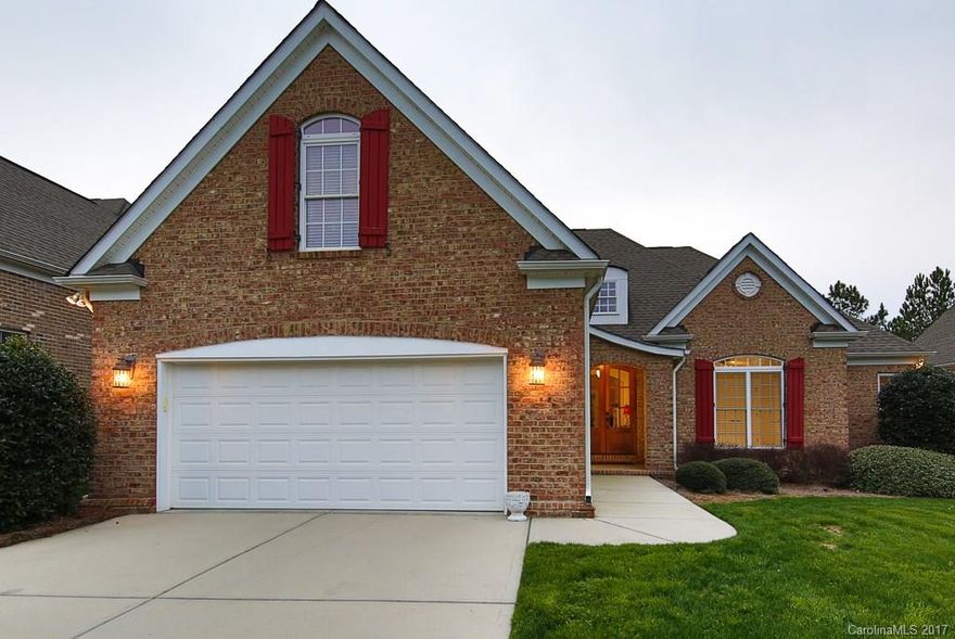 Wonderful 4 Br/3.5 Ba home located on the 13th hole on Waterford Glen Golf course. This open floorplan offers 3 spacious bedrooms on the main level and a bonus or bedroom over the garage with a full bath. This home includes hardwoods, airy ceilings, fireplace, kitchen with custom cabinets and granite counters, large laundry room, garage with storage area and more. Enjoy the beautiful views off of the large deck or patio on the back. Convenient to shopping, dining, I77 & Charlotte! Dont miss it!