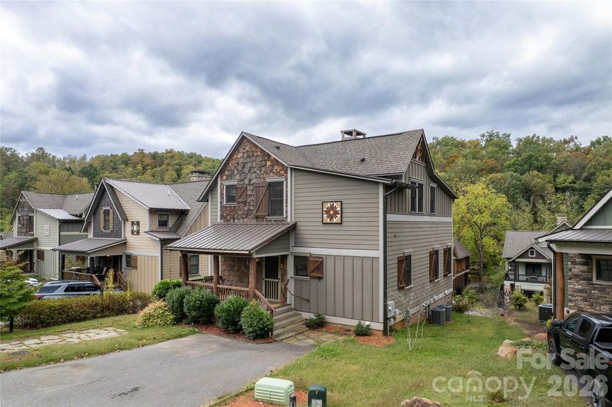 Marvelous three bed, three bath home in the Cullowhee River Club! Water views and sounds from your screened in back porch or watch the mountain vistas change each season as you sway in your front porch swing. A wood beam accented ceiling with a stone fireplace highlight the great room. Each bedroom and bathroom have plenty of space and storage, with additional storage in the laundry room. The kitchen has granite countertops, an island and a large pantry. This gem of a home is located less than a mile from Western Carolina University where you can appreciate year-round educational and cultural experiences. Being sold fully furnished, turnkey, as a previous successful long term rental. Sylva, Franklin, Dillsboro, Cherokee, Bryson City, and Cashiers are all just a short drive away with dining, shopping, concerts, festivals, hiking, boating, kayaking, rafting and more, the fun never ends in Western North Carolina!