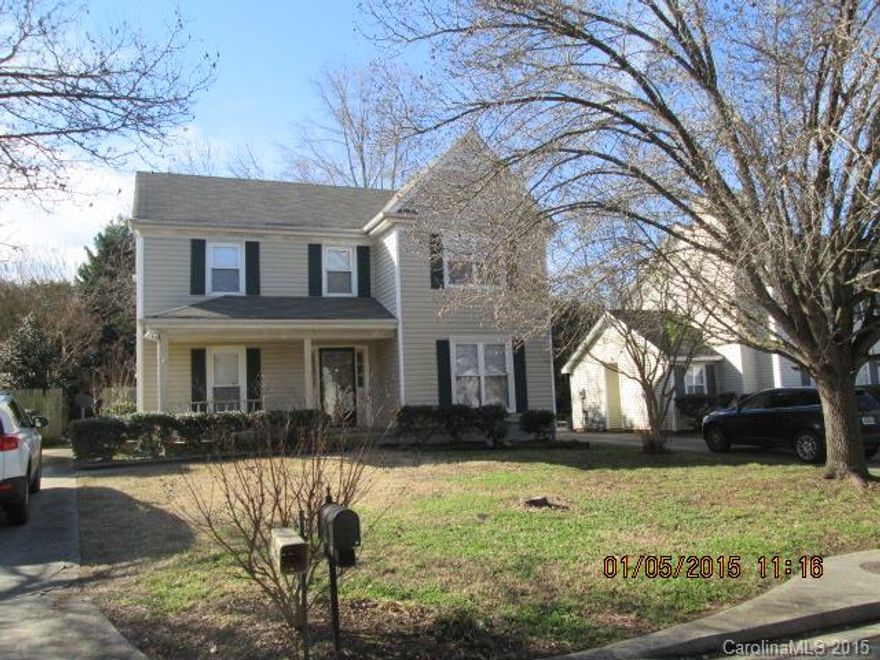 Large living room.  All bedrooms upstairs.  Oversized deck on the back.