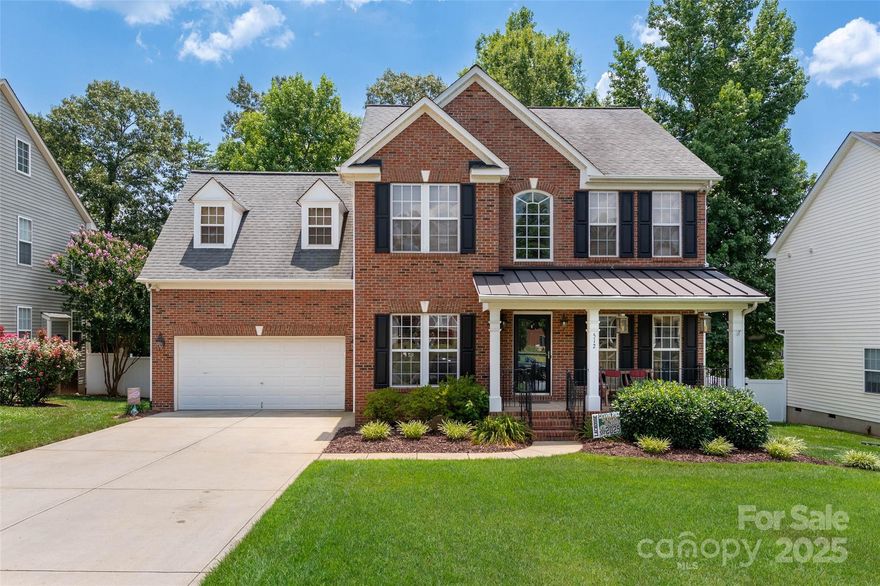 Welcome Home to this beautifully maintained 4 bed/2.5 bath home in Dominion Bridge! This home features an open floor plan with gleaming hardwood floors throughout the main living areas, a large office with french doors, and a formal dining room with a tray ceiling & wainscoting. The spacious kitchen features granite countertops, stone backsplash, 42" maple cabinets, SS appliances, breakfast bar, and an adjoining breakfast area. The spacious sunroom is drenched in natural light, and offers a serene retreat for morning coffee or evening relaxation. Energy efficient solar panels keep utility costs low! Outside, the low-maintenance Trex deck overlooks a fully fenced backyard, and the front features a quaint covered rocking chair front porch. Located near highly sought after schools with sidewalks added for an easy commute to school!