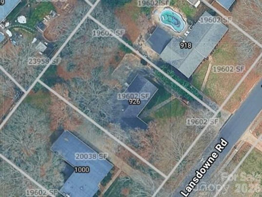 Discover an exceptional half-acre lot (almost 1/2 acre) in one of the most prestigious South Charlotte neighborhoods, ideally situated for your new dream home. While an existing residence stands on the property, it is considered a teardown, allowing you to craft a new custom construction. The lot is adorned with beautiful mature trees, offering both privacy and natural charm. Conveniently located just minutes from SouthPark, Uptown, and Ballantyne, this prime piece of real estate is ready for your vision. Don’t miss this rare opportunity! 
Please do not walk lot without a scheduled showing appointment through Listing Agent or your Buyer's Agent.
Existing structure has not been lived in for quite some time, is considered to be a teardown, and is being sold As-is Where-is.