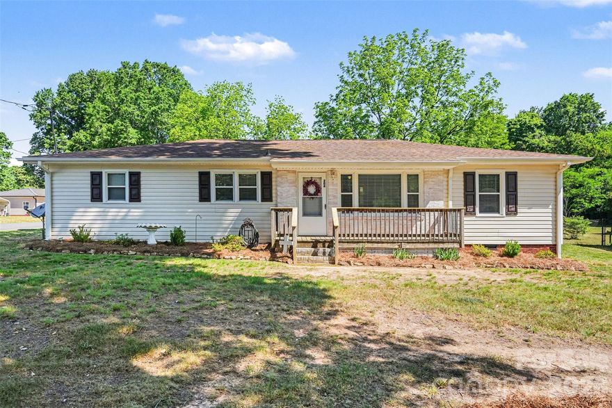 Welcome to 208 Danita Drive in Locust. This move-in ready 3-bedroom, 1-bath home sits on a nice, level, corner lot and has been thoughtfully refreshed throughout. Built in 1960, the home features an open living area, durable luxury vinyl plank flooring, and a spacious primary bedroom with two closets for added storage.
The backyard offers plenty of room to enjoy the outdoors, whether relaxing around the fire pit, gardening, or spending time with friends and family. A storage shed with lean-to provides extra space for tools and equipment.
Conveniently located just minutes from Locust’s local dining, shopping, and medical facilities, this home is a solid option for first-time buyers looking for a well-maintained, easy-living property.