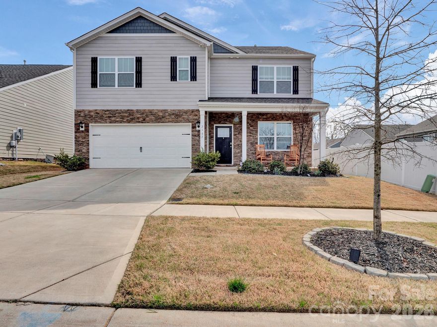 Discover this spacious 5 bedroom, 3 bathroom home with Open concept living, a fenced private backyard and upgraded epoxy-coated floor. Step inside to a bright foyer with a flexible home office or flex space, perfect for remote work.  The Open floorplan features a chef inspired kitchen with granite countertops, large island w/ seating, tile backsplash, stainless steel appliances, gas cooktop and a walk-in pantry - All flowing seamlessly into the living area with a cozy gas fireplace.  A main level bedroom and full bath provide the ideal setup for guests or multi-generational living. 
Outdoors, enjoy a fully fenced backyard with a 5' privacy fence, offering a secure and secluded space for relaxing, entertaining or playing with pets. The patio creates the perfect setting for outdoor dining and gatherings. The two car garage with the upgraded epoxy flooring is a standout feature, offering a clean, polished look with added durability, low maintenance and long term value. 
Upstairs, the spacious primary includes a spa style bathroom with dual vanities, soaking tub, separate shower and large walk-in closet.  Additional bedrooms, a versatile loft and an upstairs laundry room add convenience and flexibility.  The appliances including the Samsung refrigerator, Whirlpool washer and dryer, and 70" Samsung Frame TV are all negotiable.  If you're searching for a move-in ready home with space, privacy and upgraded features, this one checks every box. Schedule your showing today.